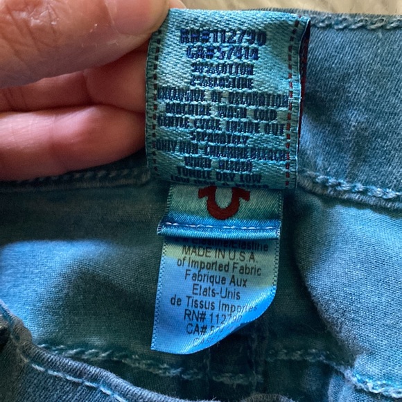 True Religion Jeans Truey Trousers Denim Casey Super Skinny QT Blue Waist 27 - Picture 5 of 8